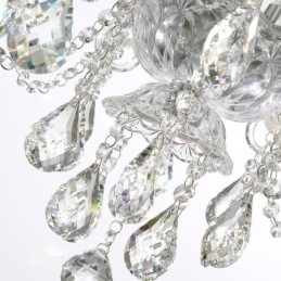 Lámpara de araña de cristal europea con 32 luces, lámpara de techo decorativa de lujo