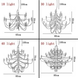 Lámpara colgante de araña minimalista