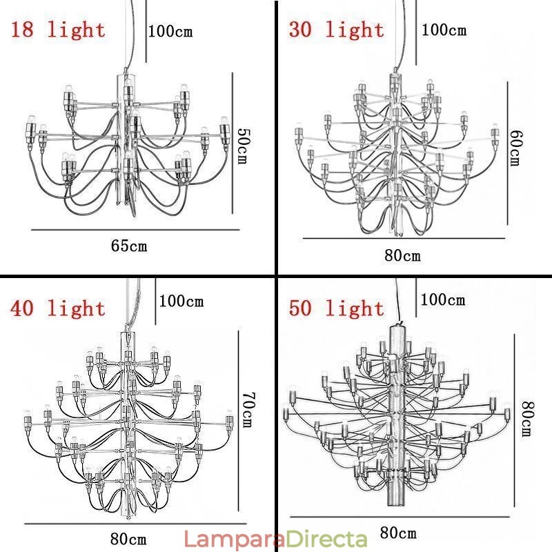 Lámpara colgante de araña minimalista