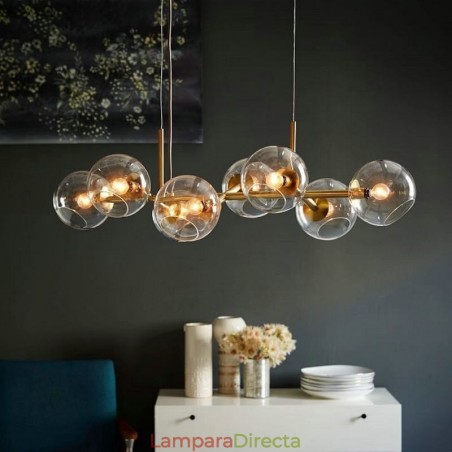 Lámpara colgante contemporánea Magic Bean, sencilla, 8 luces Lámpara colgante contemporánea Magic Bean, sencilla, 8 luces