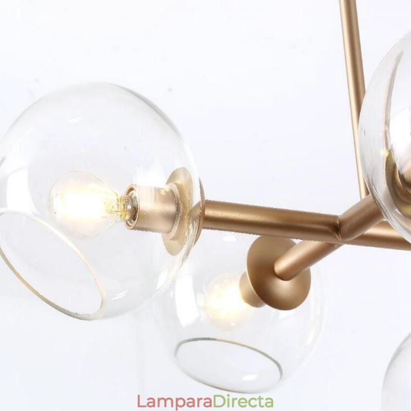 Lámpara colgante contemporánea Magic Bean, sencilla, 8 luces