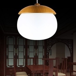 Lámpara de araña moderna de bambú de estilo mini contemporáneo