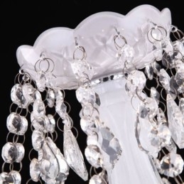 Lámpara colgante de cristal europea de jade blanco única
