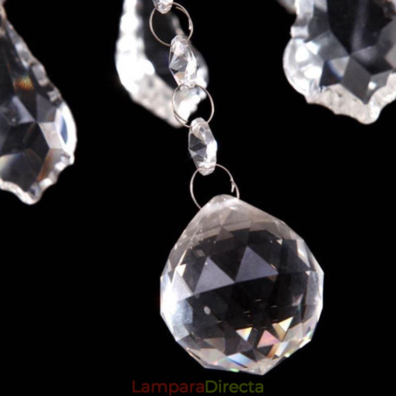 Lámpara colgante de cristal europea de jade blanco única