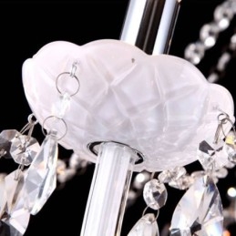 Lámpara colgante de cristal europea de jade blanco única