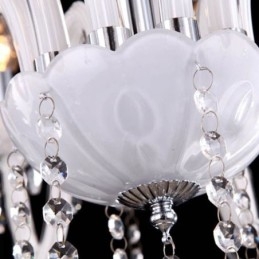 Lámpara colgante de cristal europea de jade blanco única