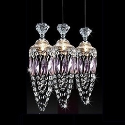 Lámpara de araña de cristal moderna y contemporánea.