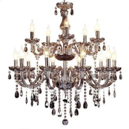 Lámpara colgante elegante de cristal europeo de gran tamaño