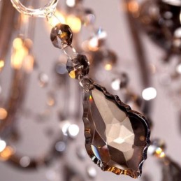 Lámpara colgante elegante de cristal europeo de gran tamaño