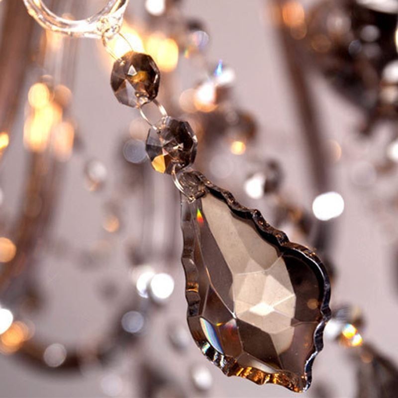 Lámpara colgante elegante de cristal europeo de gran tamaño