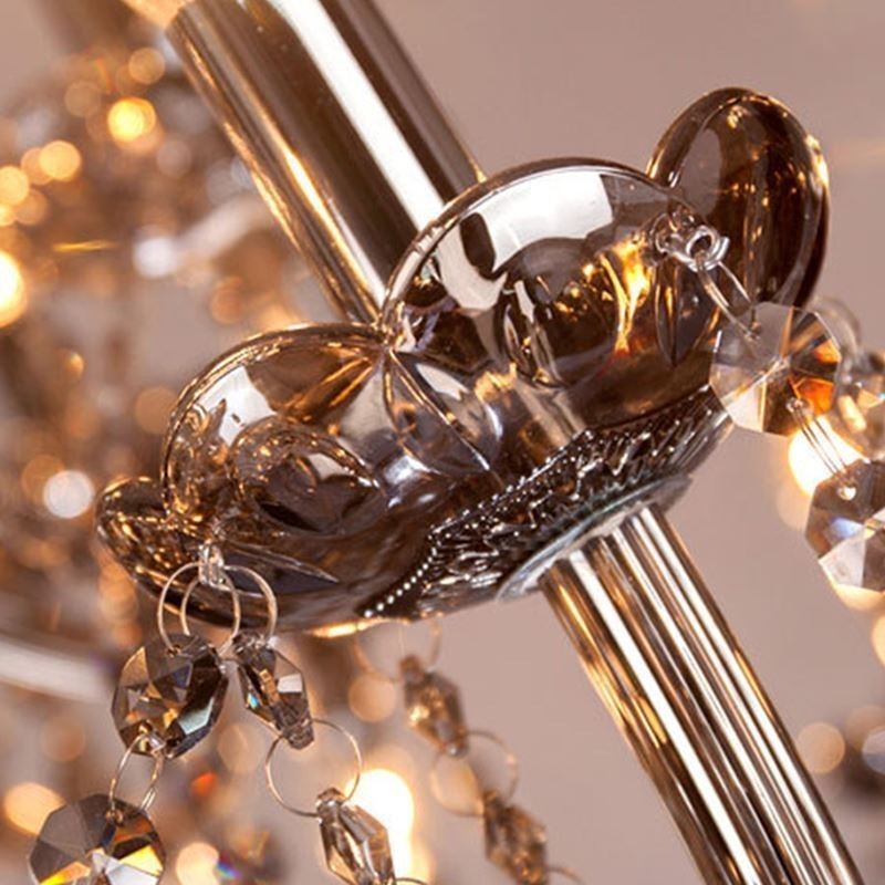 Lámpara colgante elegante de cristal europeo de gran tamaño