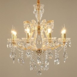 Elegante lámpara colgante de cristal europea
