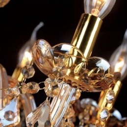 Lámpara de techo europea de cristal de lujo