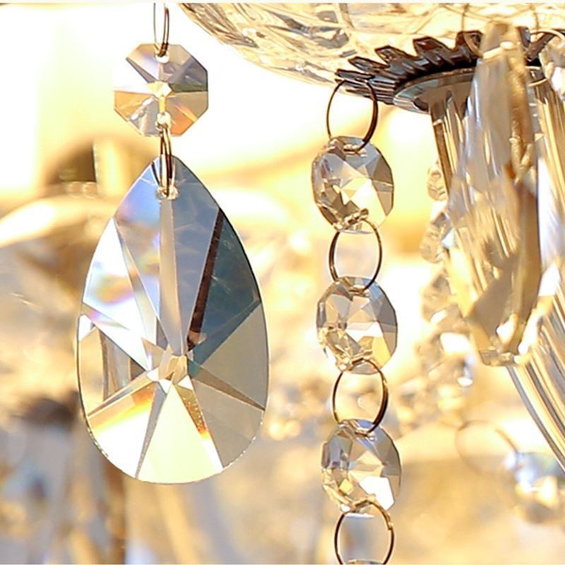 Lámpara colgante de cristal moderna europea transparente