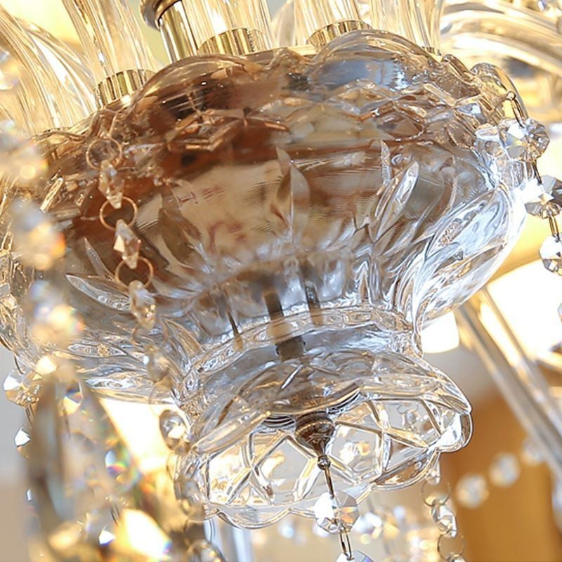 Lámpara colgante de cristal moderna europea transparente