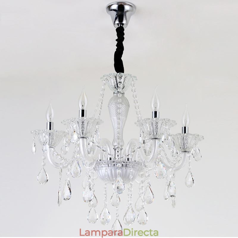 Lámpara colgante elegante de cristal europeo