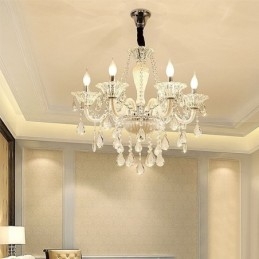 Lámpara colgante elegante de cristal europeo
