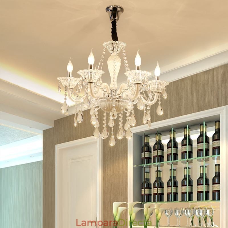Lámpara colgante elegante de cristal europeo