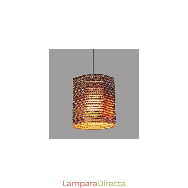 Lámpara colgante de 1 luz, moderna, de tela.