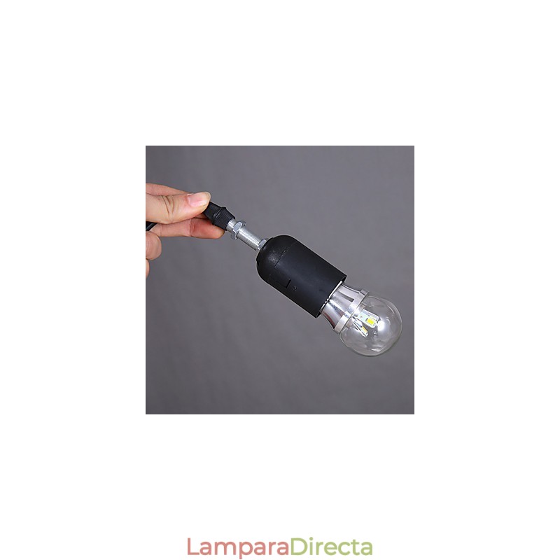 Lámpara colgante de 1 luz, moderna, de tela.
