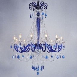 Lámpara colgante elegante de cristal europeo