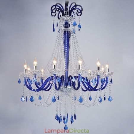 Lámpara colgante elegante de cristal europeo Lámpara colgante elegante de cristal europeo