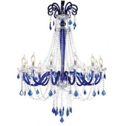 Lámpara colgante elegante de cristal europeo
