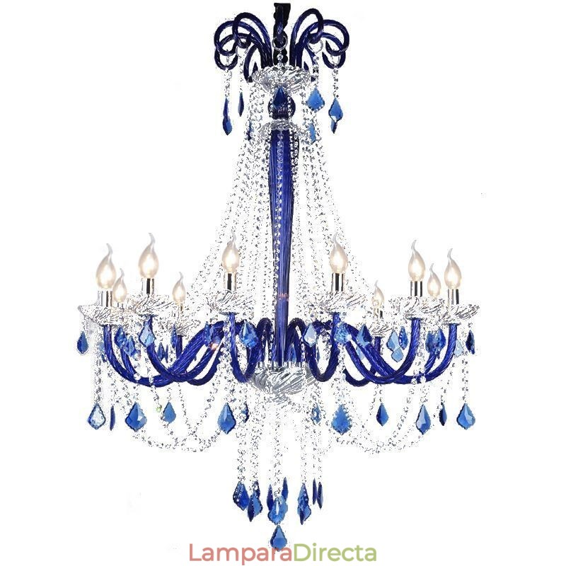 Lámpara colgante elegante de cristal europeo