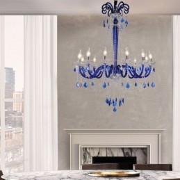 Lámpara colgante elegante de cristal europeo