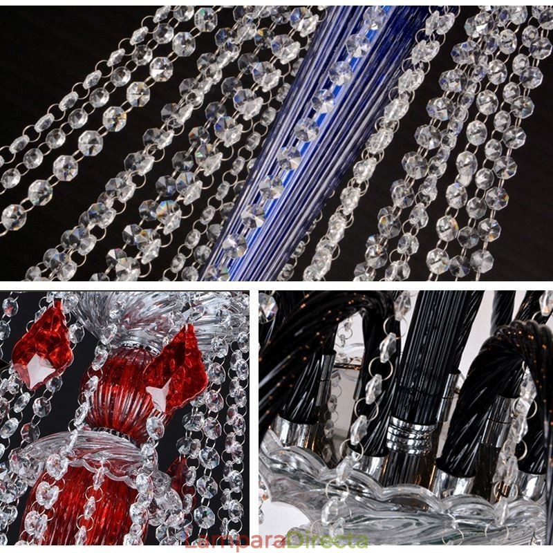 Lámpara colgante elegante de cristal europeo
