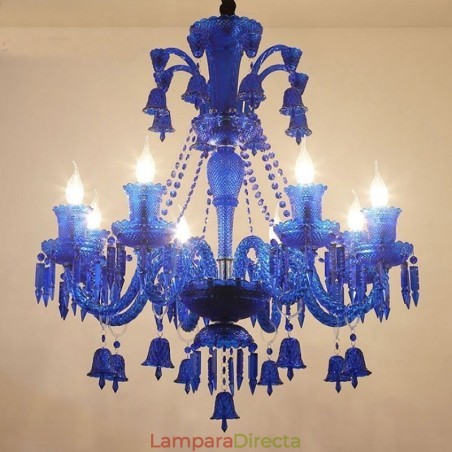 Lámpara de techo de cristal con forma de campana europea Lámpara de techo de cristal con forma de campana europea