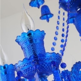 Lámpara de techo de cristal con forma de campana europea