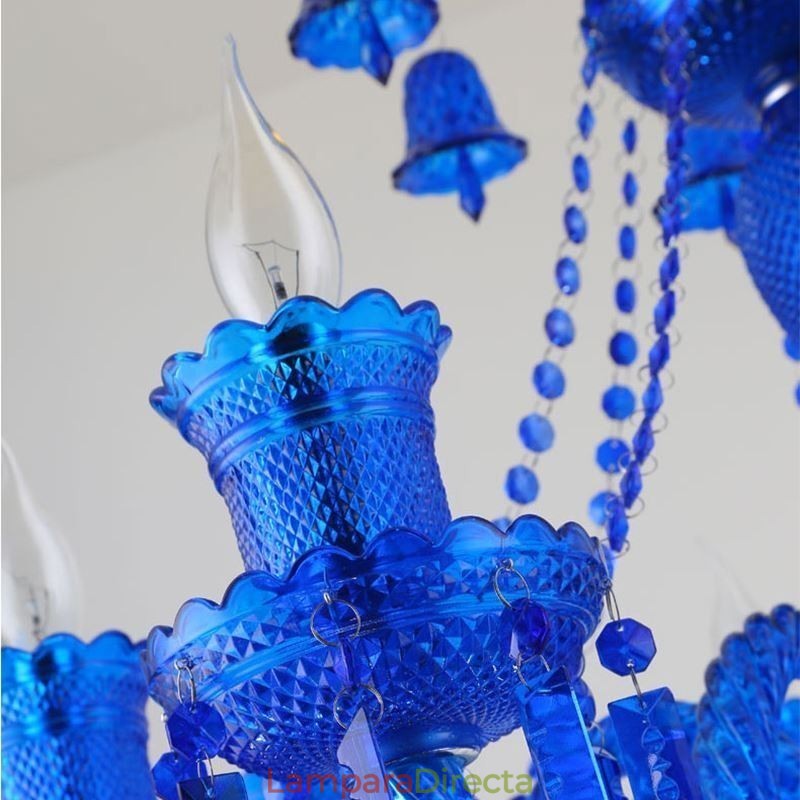 Lámpara de techo de cristal con forma de campana europea