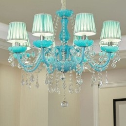Lámpara colgante de cristal creativa y elegante de estilo europeo.