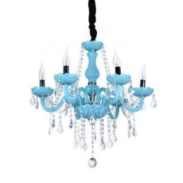 Lámpara colgante de cristal creativa y elegante de estilo europeo.
