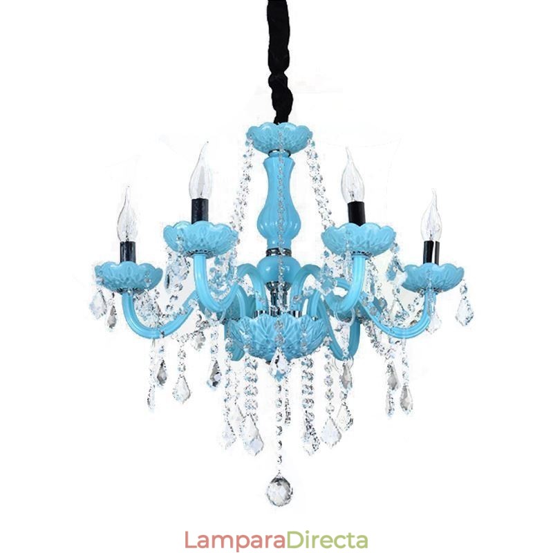 Lámpara colgante de cristal creativa y elegante de estilo europeo.