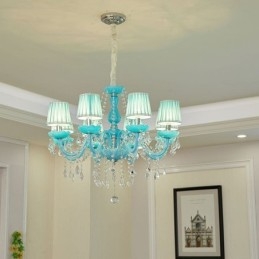Lámpara colgante de cristal creativa y elegante de estilo europeo.