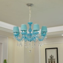 Lámpara colgante de cristal creativa y elegante de estilo europeo.