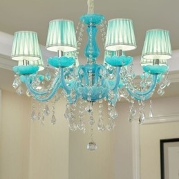 Lámpara colgante de cristal creativa y elegante de estilo europeo.