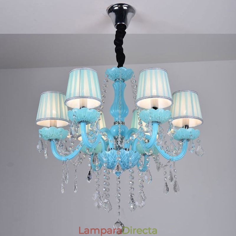 Lámpara colgante de cristal creativa y elegante de estilo europeo.