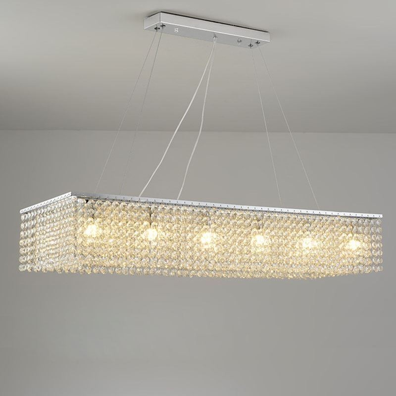 Lámpara de techo de cristal europea de lujo con 12 luces
