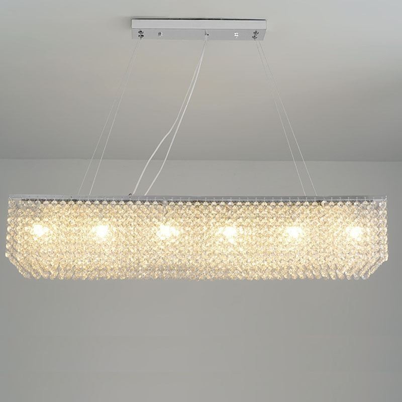 Lámpara de techo de cristal europea de lujo con 12 luces