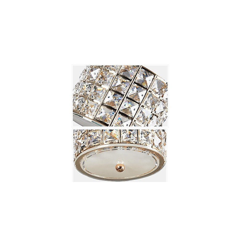 Lámpara colgante de cristal de 3 luces