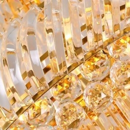 Lámpara de araña de cristal de lujo, moderna, europea, elegante, larga, colgante, escalera dúplex