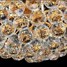 Lámpara colgante de cristal de lujo moderna y elegante