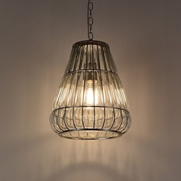 Lámpara de araña moderna contemporánea de cristal cromado