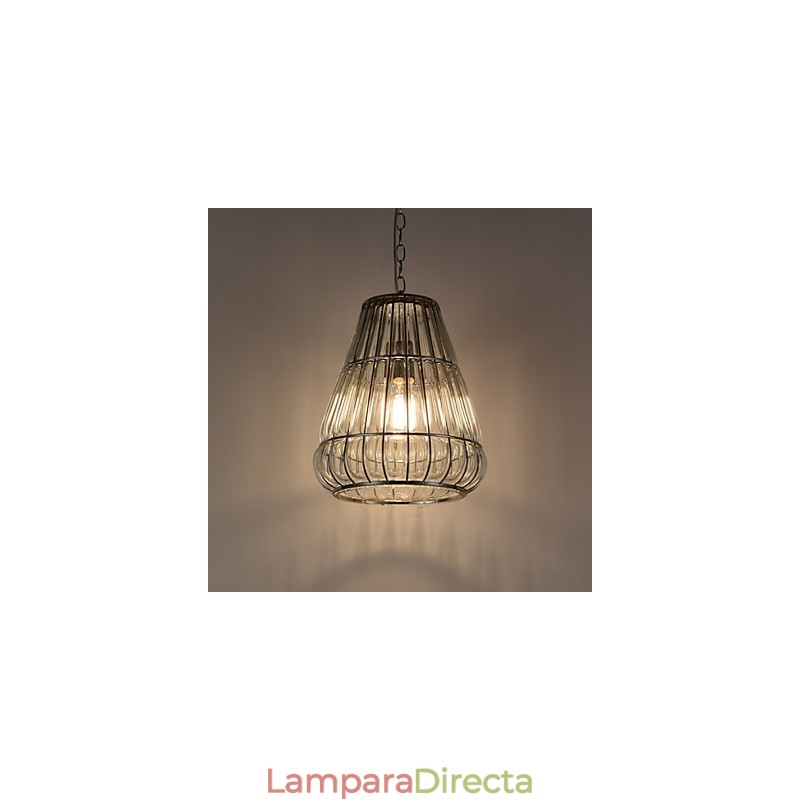 Lámpara de araña moderna contemporánea de cristal cromado
