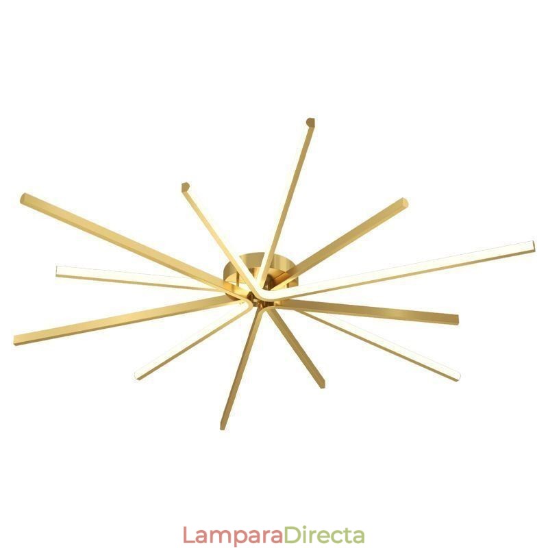 Lámpara de techo minimalista moderna con diseño de fuegos artificiales y montaje empotrado