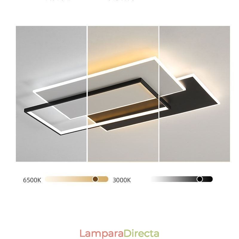 Lámpara de techo acrílica cuadrada minimalista empotrada