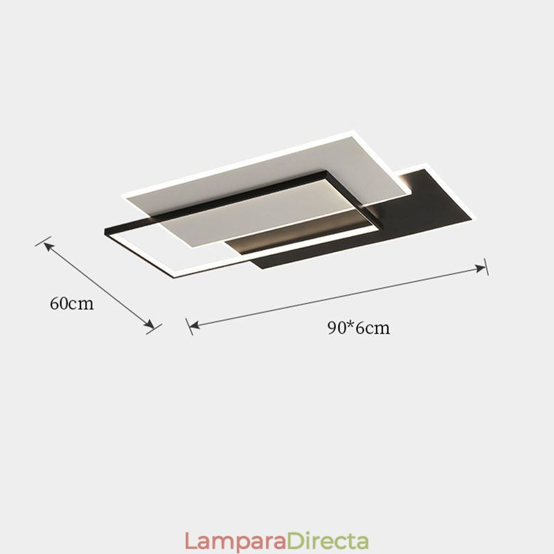 Lámpara de techo acrílica cuadrada minimalista empotrada